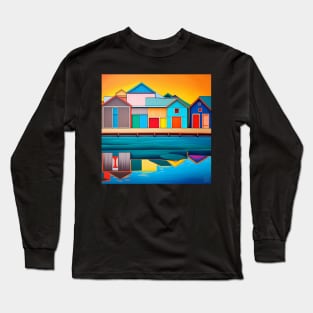 Boat Sheds Painting Long Sleeve T-Shirt